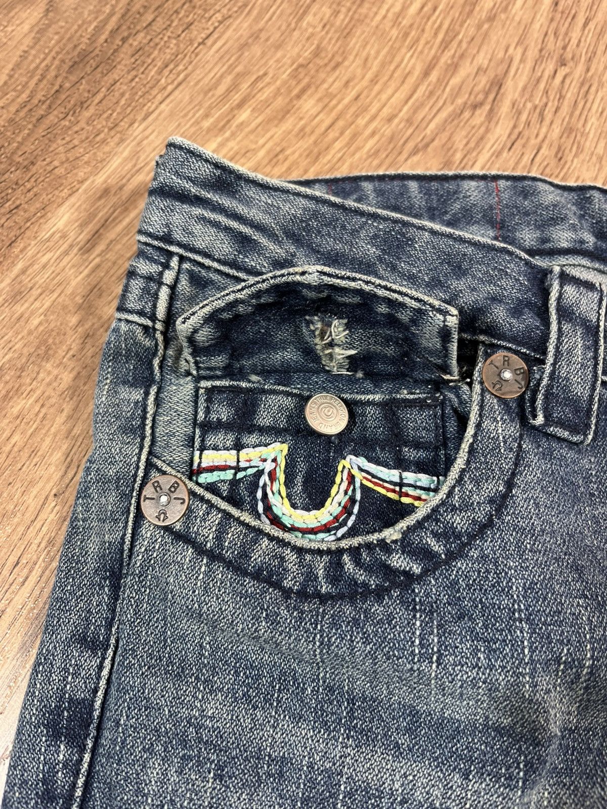 True Religion Vintage True Religion Flare Jeans Size 28" / US 6 / IT 42 - 7 Thumbnail