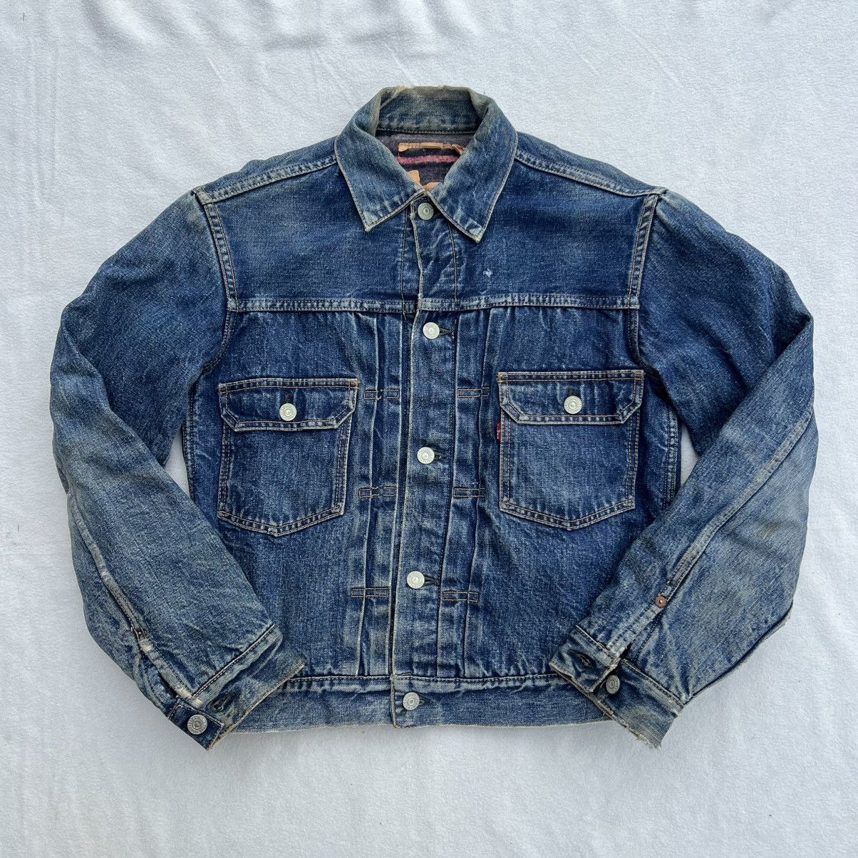 Vintage 50s Levi's 517XX Type Denim Jacket Big E