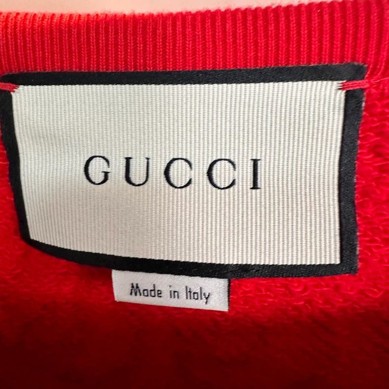 Gucci Gucci Red beautiful girl flower fairy round-neck sweatshirt Size US M / EU 48-50 / 2 - 4 Thumbnail