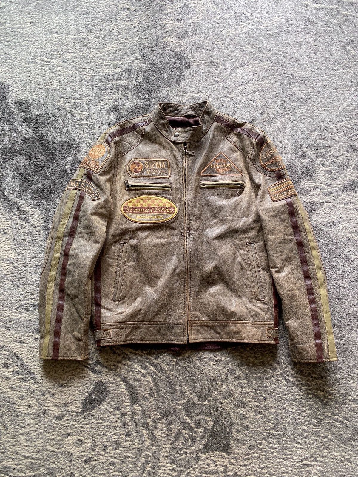 14th Addiction Vtg Sizma london Bikers Leather Jacket Size US L / EU 52-54 / 3 - 2 Thumbnail