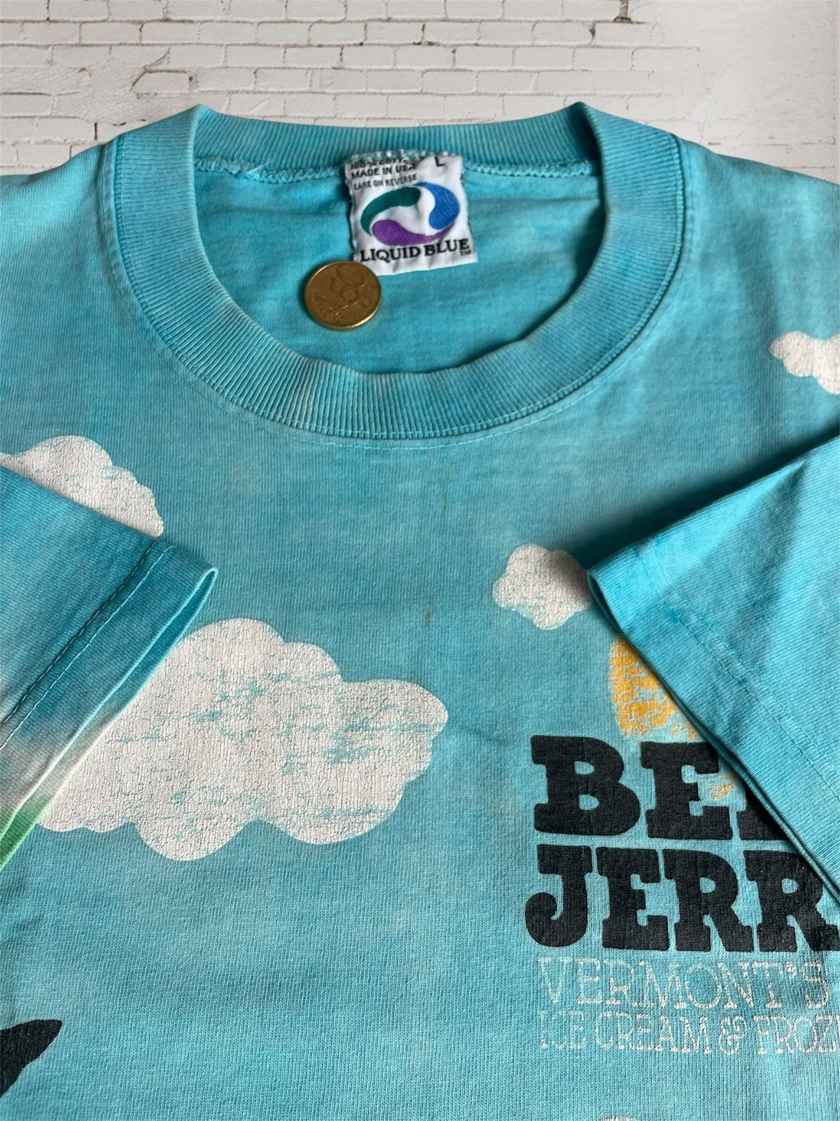 Liquid Blue Vintage Ben & Jerry’s T-Shirt Size US L / EU 52-54 / 3 - 16 Thumbnail