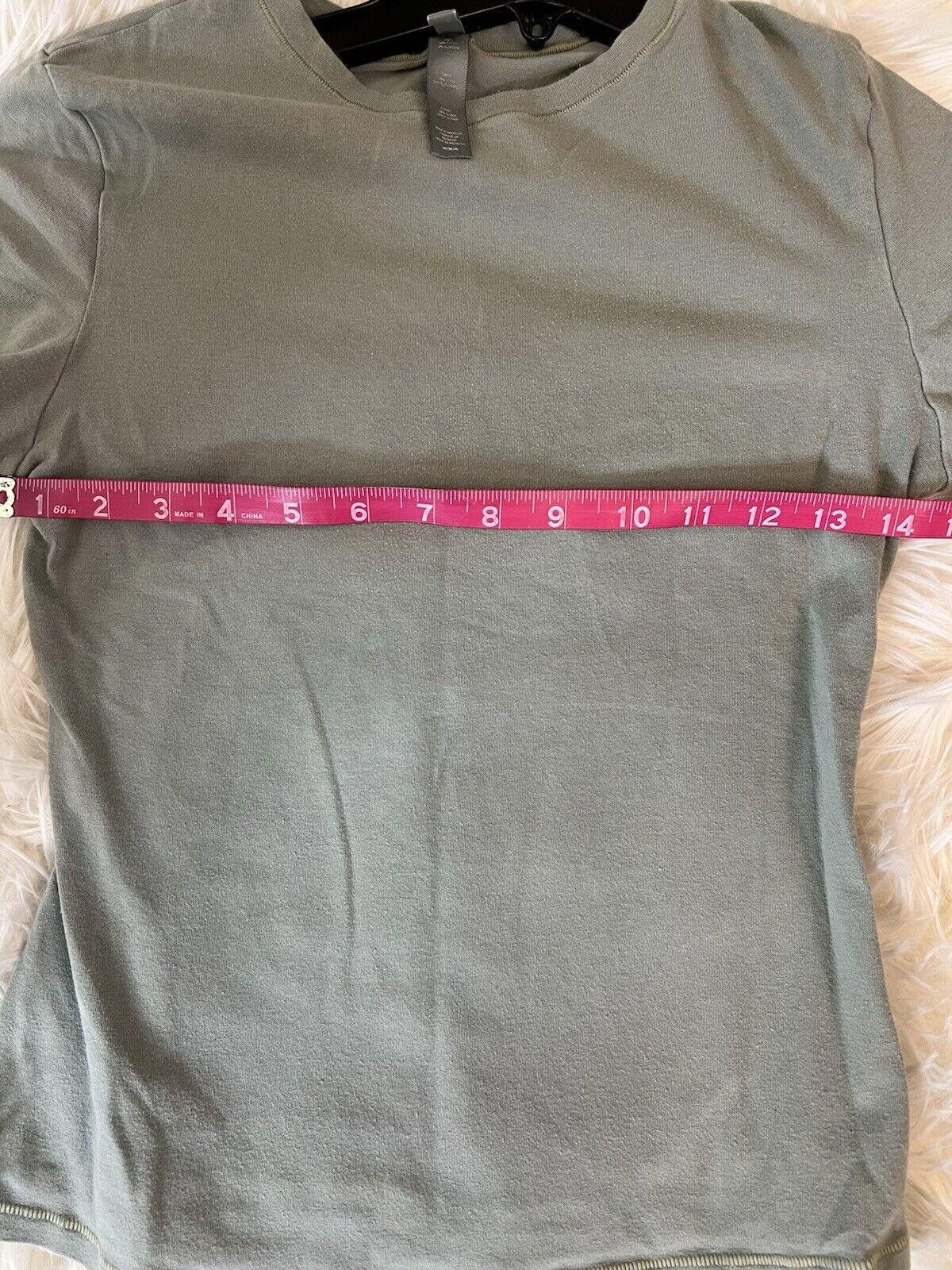 Designer Skims Womens T-Shirt Green Short Sleeve Soft Stretch MEDIUM Size M / US 6-8 / IT 42-44 - 4 Thumbnail