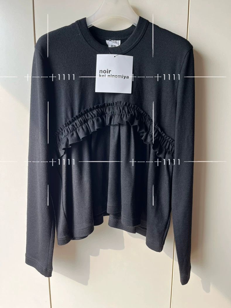 Comme des Garcons Comme Des Garcons Ninomiya Kiki Ruffle Knit Sweater Size XS / US 0-2 / IT 36-38 - 1 Thumbnail