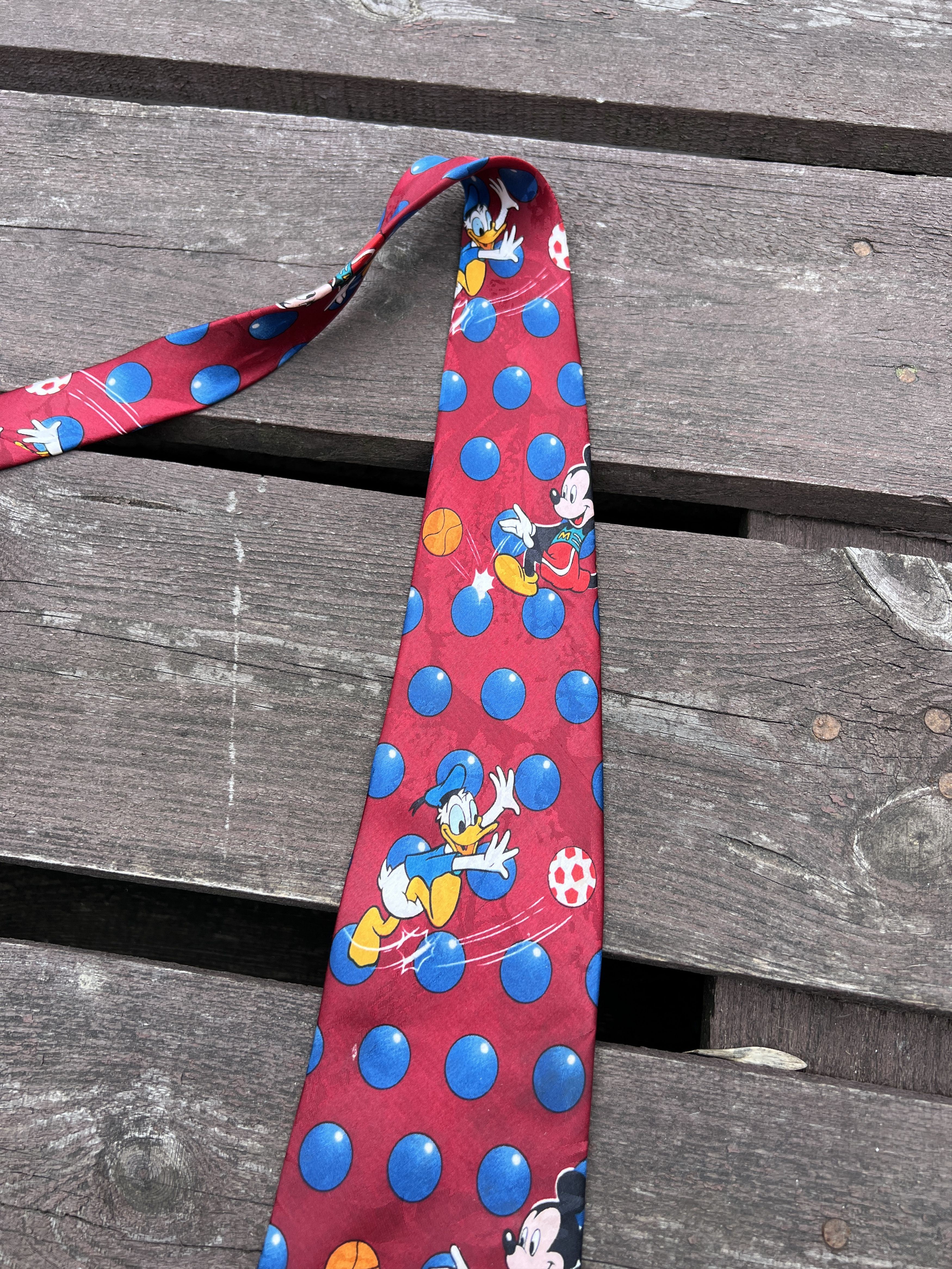 Cartoon Network Vintage 90s Mickey Mouse Disney World Cartoon Movie tie Size ONE SIZE - 4 Thumbnail