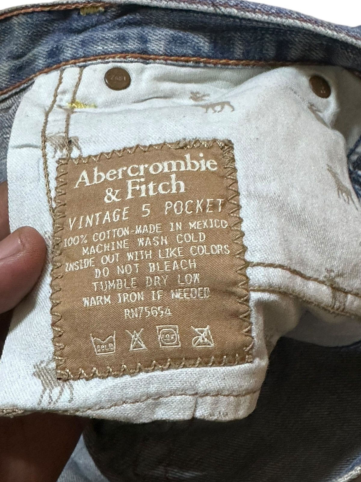 Abercrombie & Fitch Vintage Abercrombie&Fitch Flare Grunge Distressed Denim Size US 29 - 8 Thumbnail