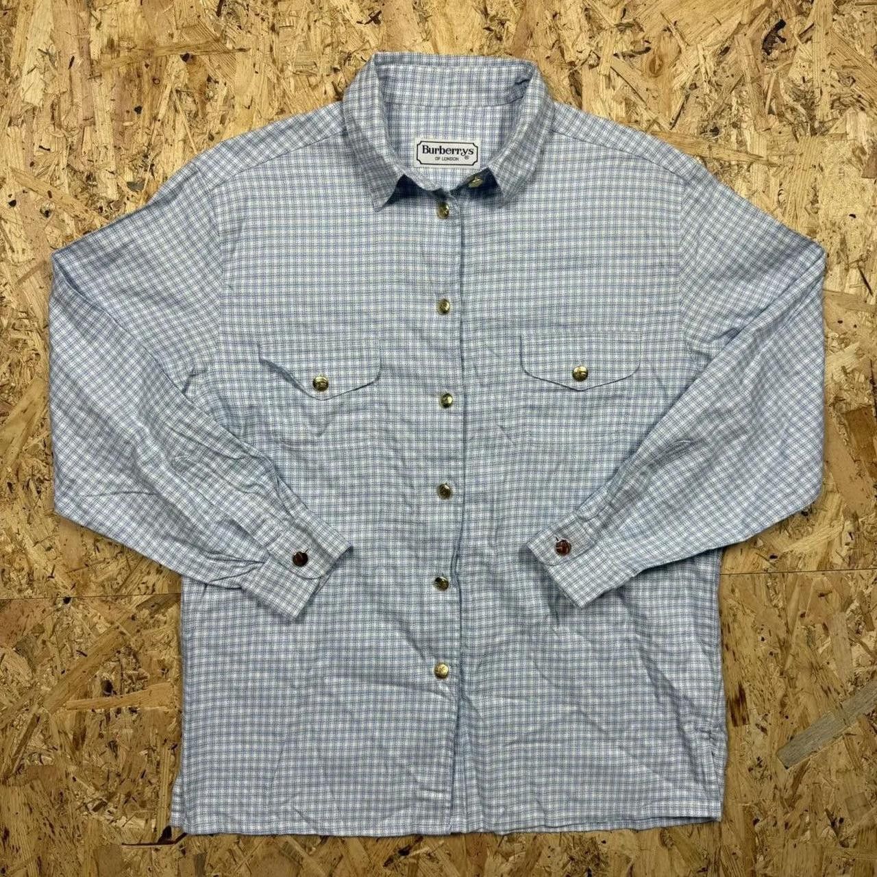 Burberry Burberry Brit Checkered Shirt Casual Blue Designer Size US M / EU 48-50 / 2 - 1 Thumbnail
