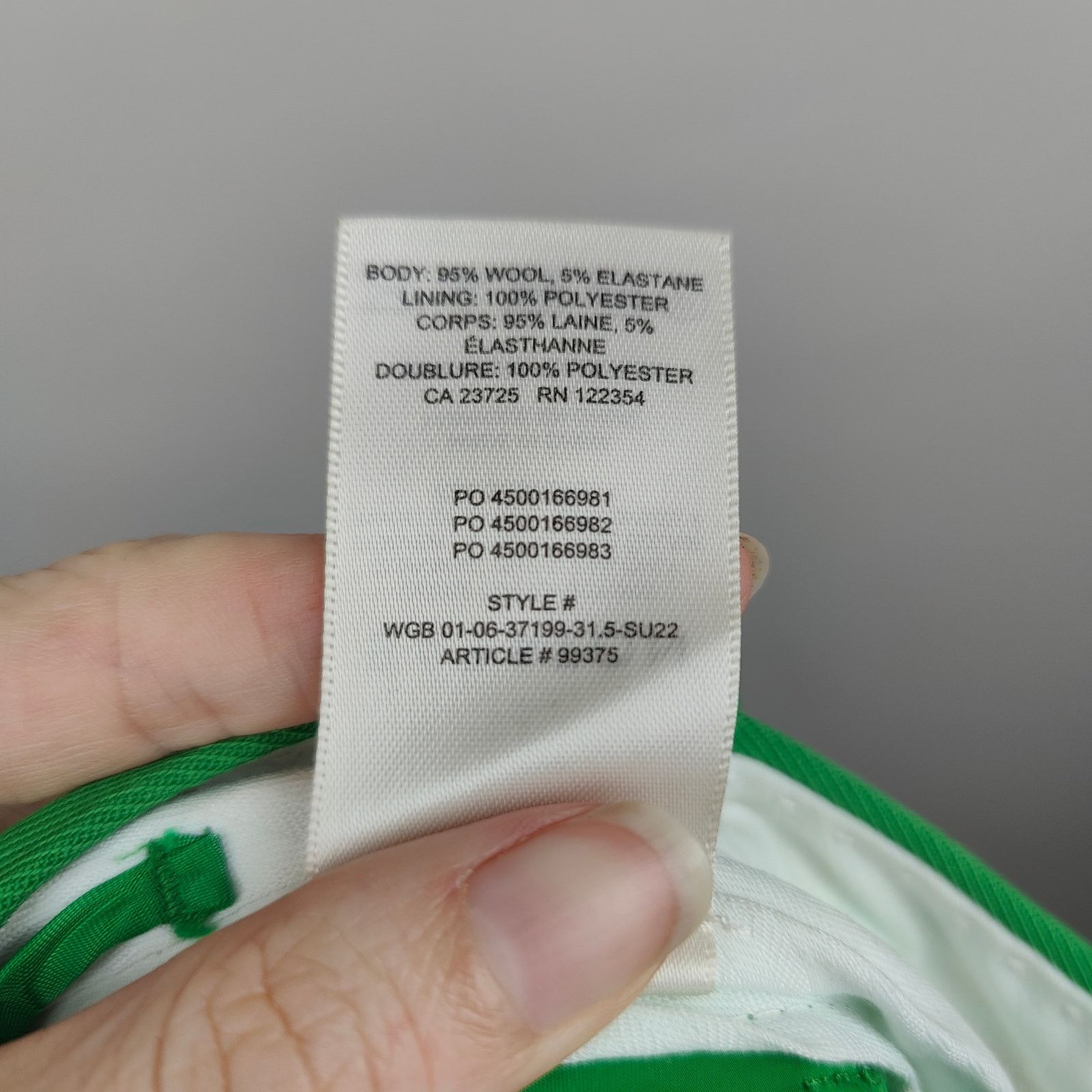 Aritzia Aritzia Babaton Agency Pant City Wool Womens 4 Green Size 27" / US 4 / IT 40 - 10 Thumbnail