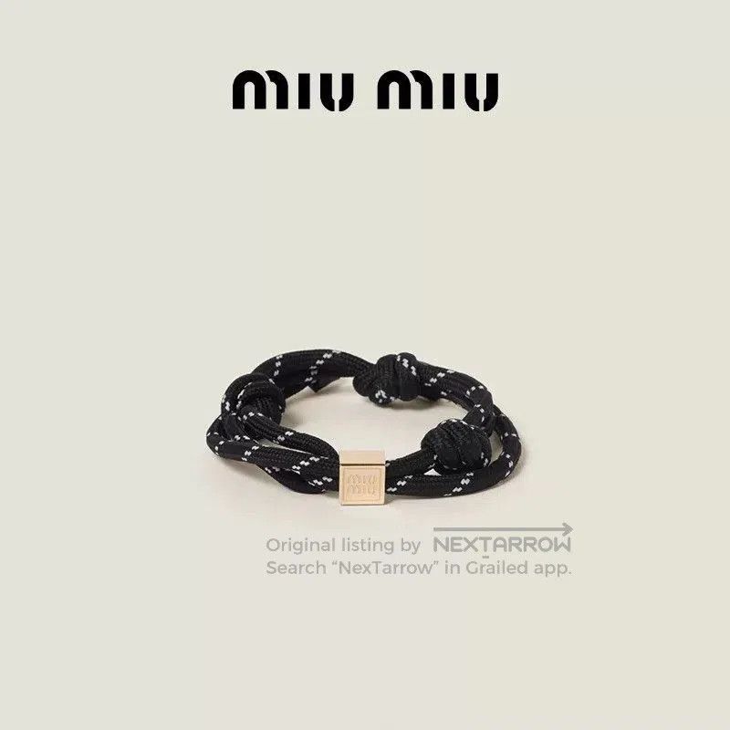 Miu Miu Miumiu Rope Sonylon Bracelet. Size ONE SIZE - 1 Thumbnail