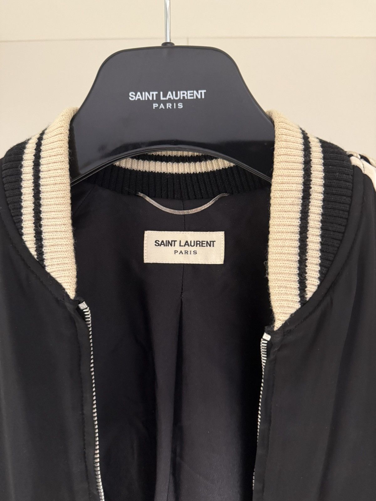 Saint Laurent Paris Saint Laurent Paris SS14 Bloodluster Satin Bomber Jacket Size US S / EU 44-46 / 1 - 2 Thumbnail