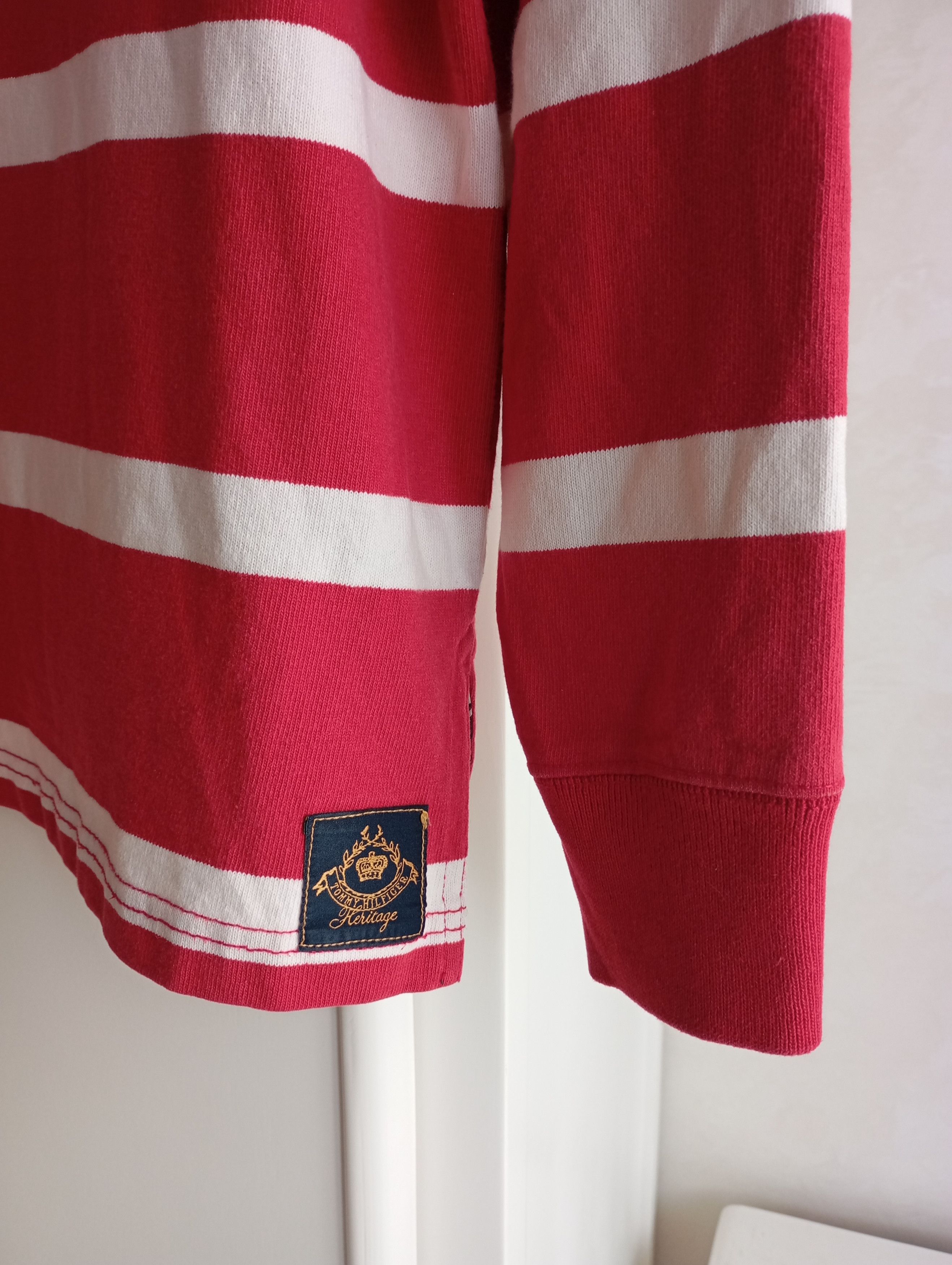 Tommy Hilfiger × Vintage Vintage Tommy Hilfiger New York College Rugby Polo Tshirt L Size US L / EU 52-54 / 3 - 5 Thumbnail
