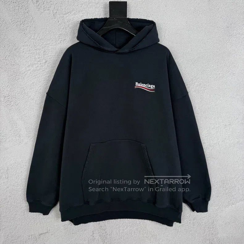 Balenciaga Balenciaga Coca-Cola Wave Letter Pattern Embroidered Hoode Size US XXL / EU 58 / 5 - 1 Thumbnail
