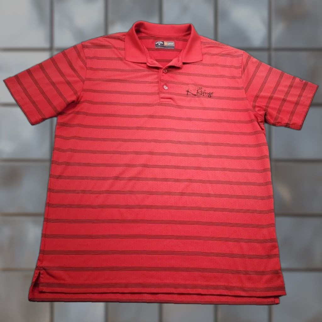 Callaway Callaway Opti Dri Golf Polo Shirt Mens M Short Sleeve V Logo The Refuge Polo Shirt Size US M / EU 48-50 / 2 - 1 Thumbnail