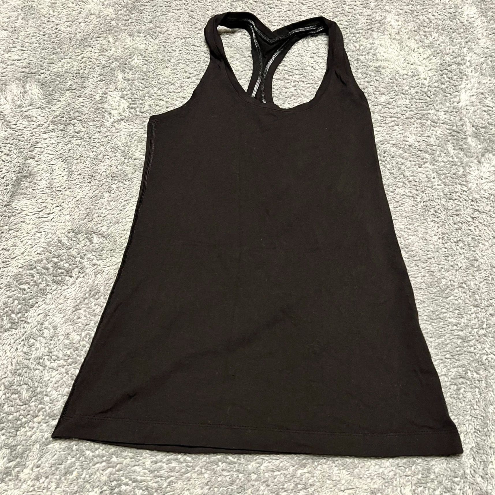 Lululemon Lululemon Tank Top Shirt Womens 6 Black Racerback Shirt Size M / US 6-8 / IT 42-44 - 2 Thumbnail