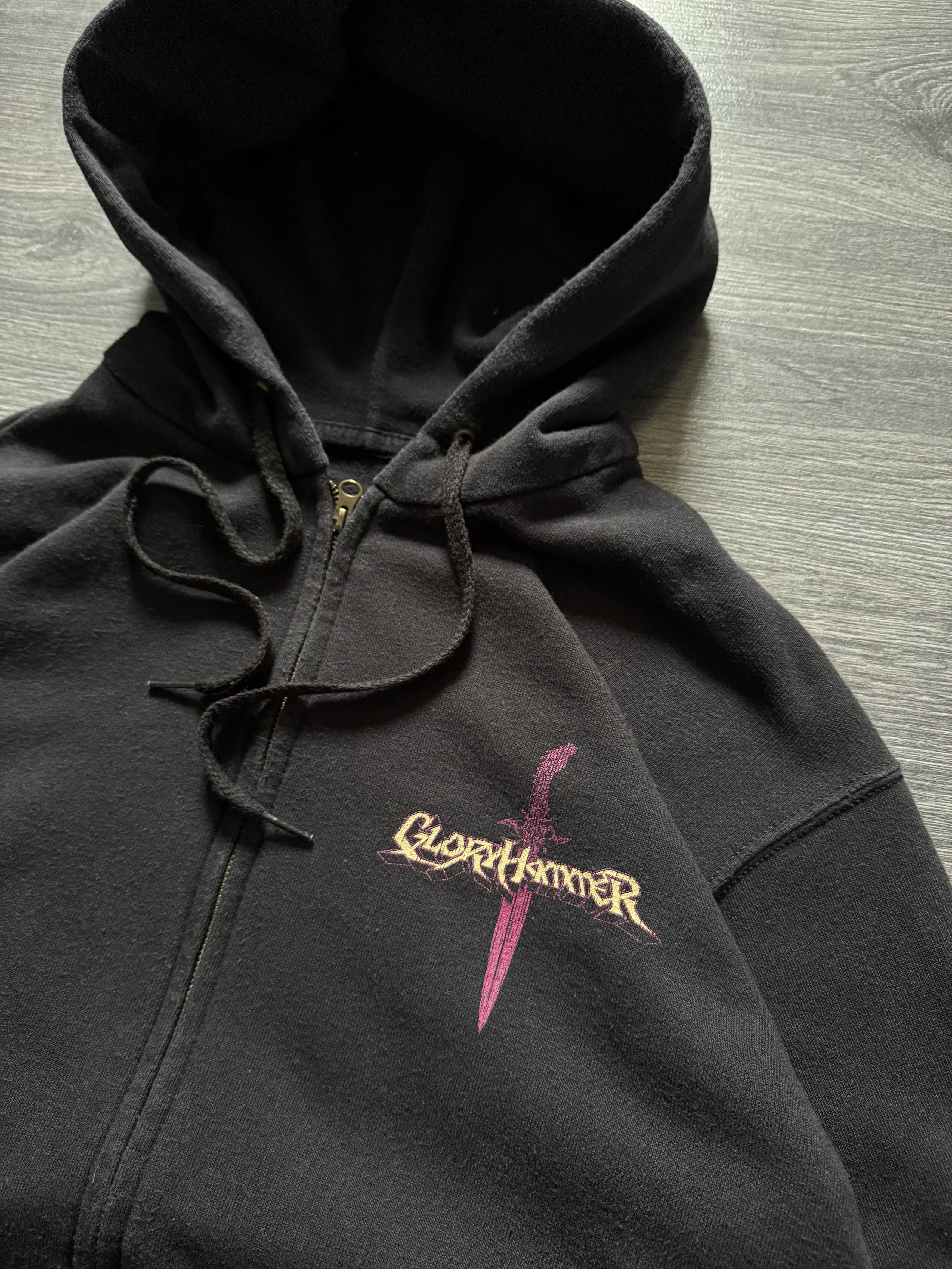 Band Tees × Vintage Vintage GloryHammer Masters of The Galaxy Metal Zip Hoodie Size US M / EU 48-50 / 2 - 5 Thumbnail