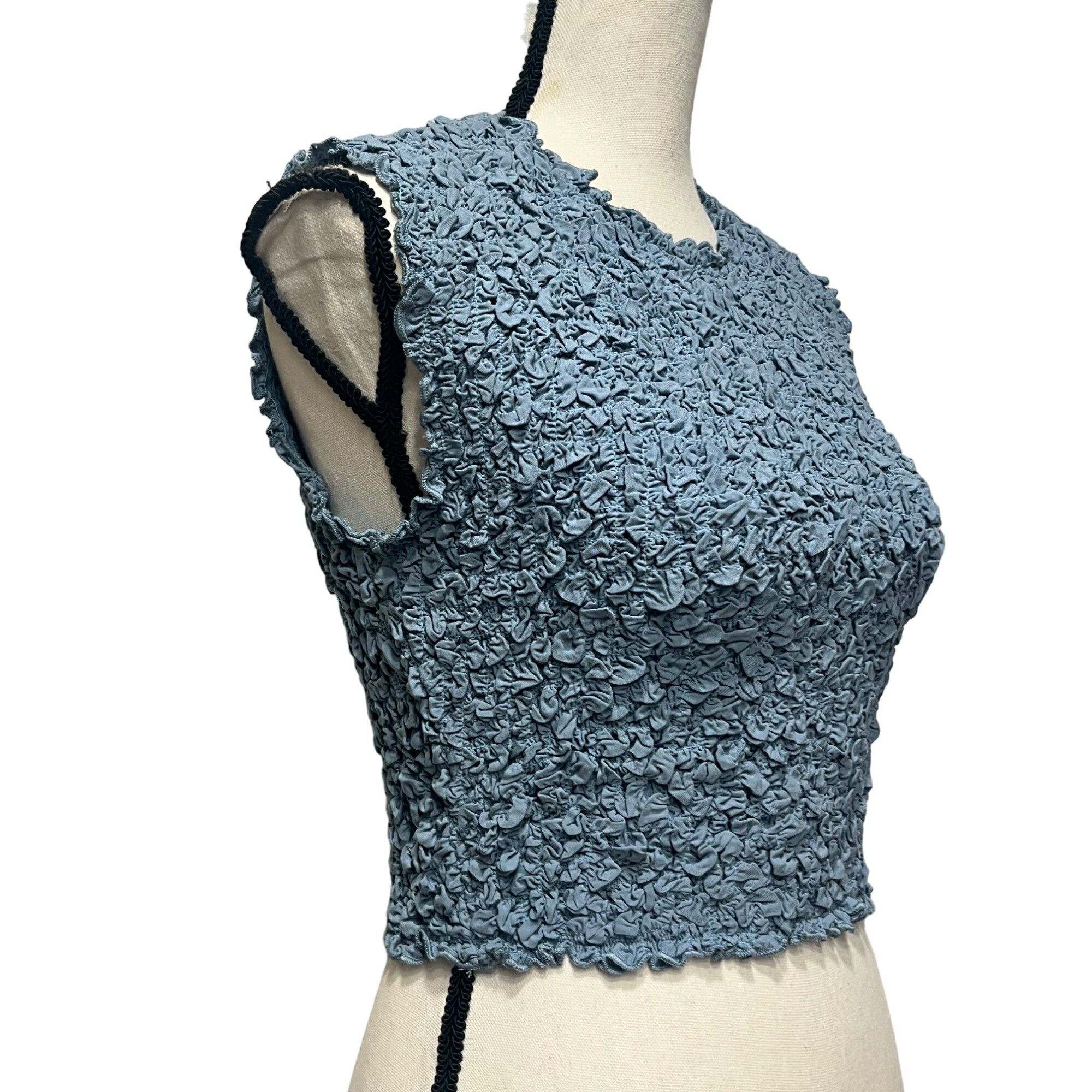 Other Open Edit Textured Top in Blue Chambray, S Size S / US 4 / IT 40 - 3 Thumbnail