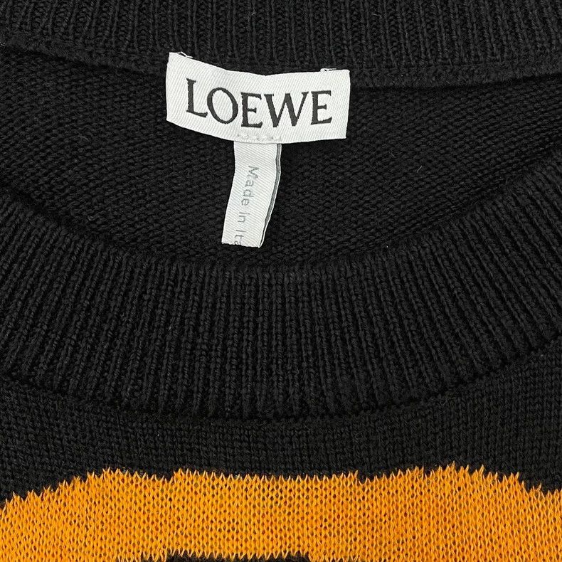 Loewe loewe Colorful large logo round-neck wool knit sweater with Size US XS / EU 42 / 0 - 5 Thumbnail