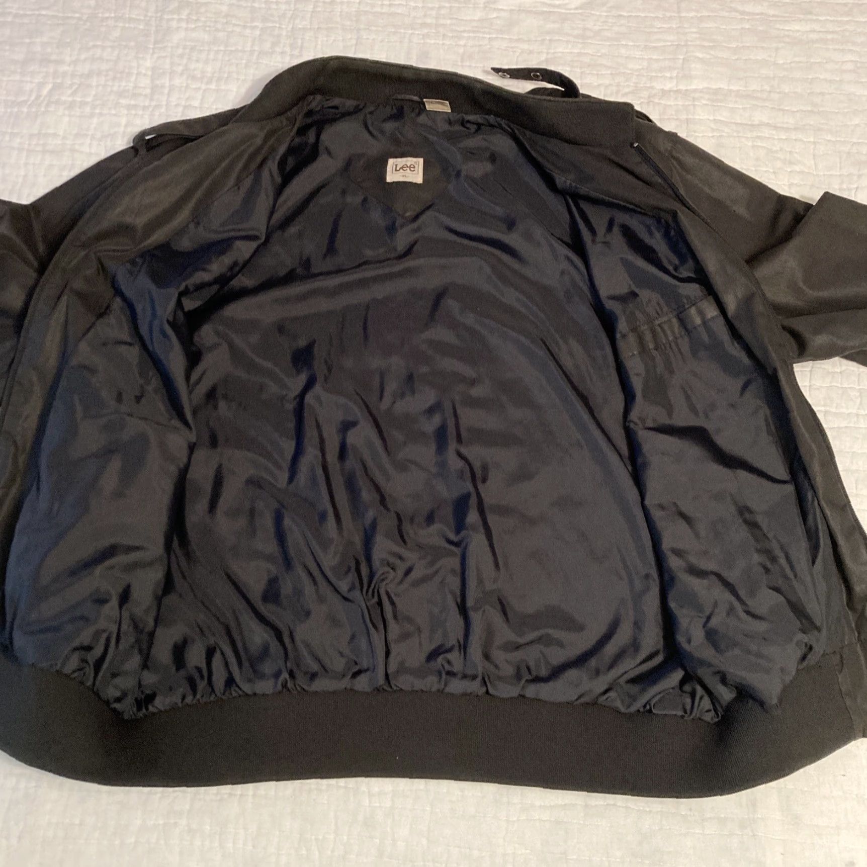 Lee VINTAGE Lee Windbreaker Full Zip Men XL Black Polyester Members Only Style XL Size US XL / EU 56 / 4 - 7 Thumbnail