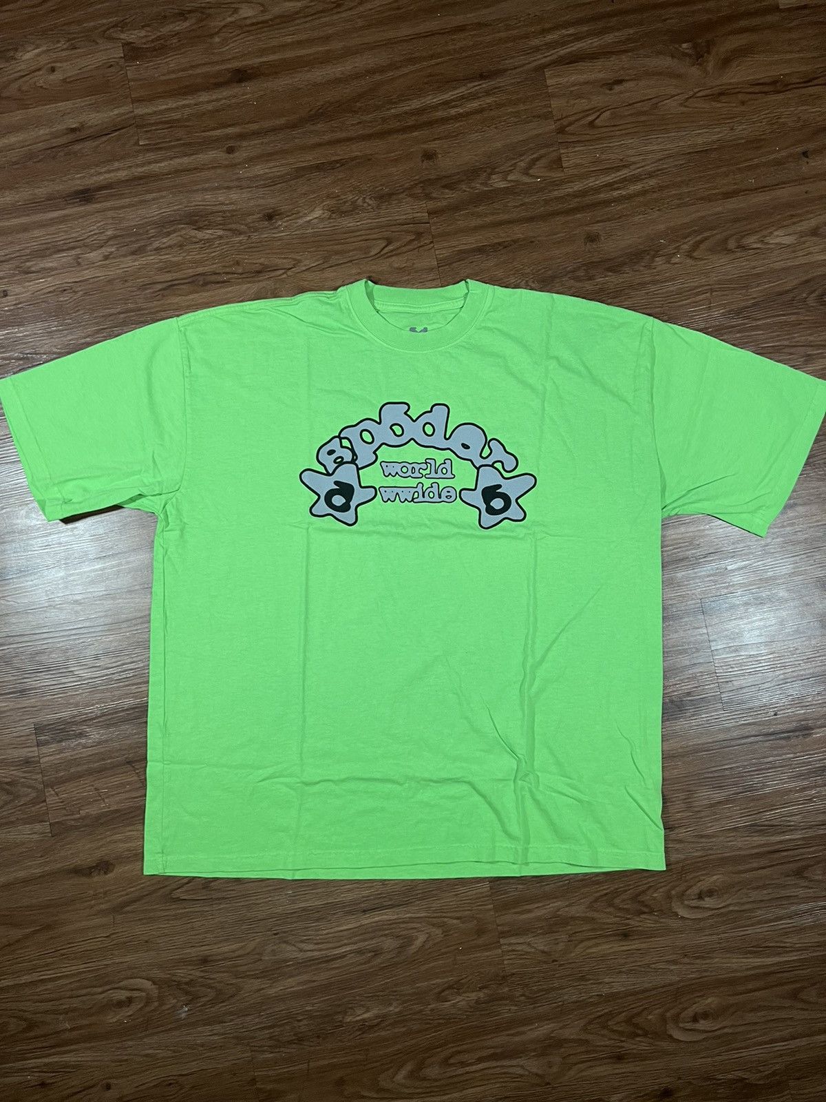 image of Spider Worldwide x Young Thug Sp5Der Worldwide Spider Slime Green Worldwide Tee, Men's (Size 2XL)