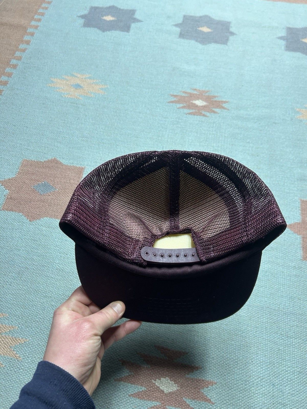Vintage Vintage trucker hat Linden lumber company Alabama maroon Size ONE SIZE - 4 Thumbnail