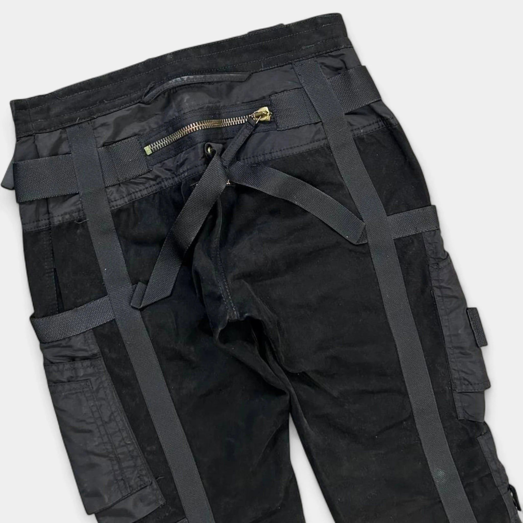 Jean Paul Gaultier Jean Paul Gaultier AW03 Bondage Black Cargo Pants Size US 30 / EU 46 - 6 Thumbnail