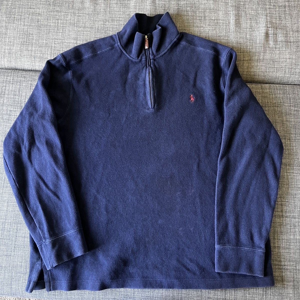 Polo Ralph Lauren × Vintage Vintage Polo Ralph Lauren Pullover 1/4 Zip XL Size US XL / EU 56 / 4 - 1 Thumbnail
