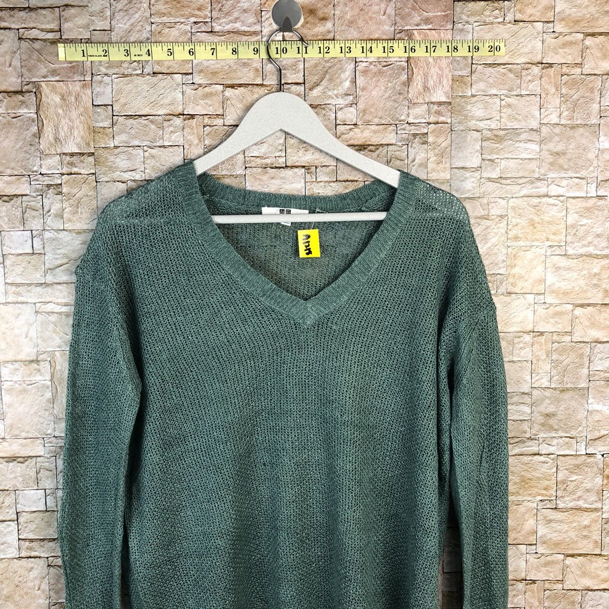 Vintage Uniqlo japan vintage Green Knitwear #A1218 Size US XL / EU 56 / 4 - 2 Thumbnail