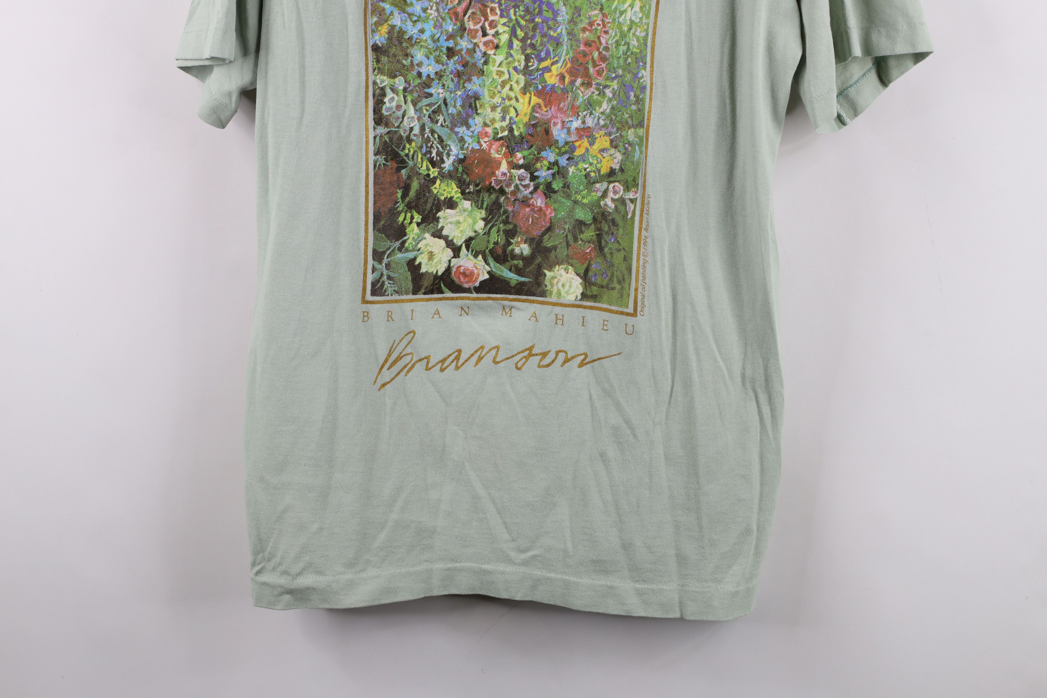 Vintage Vintage 90s Streetwear Cottage Garden Bouquet Flower T-Shirt Size L / US 10 / IT 46 - 3 Thumbnail