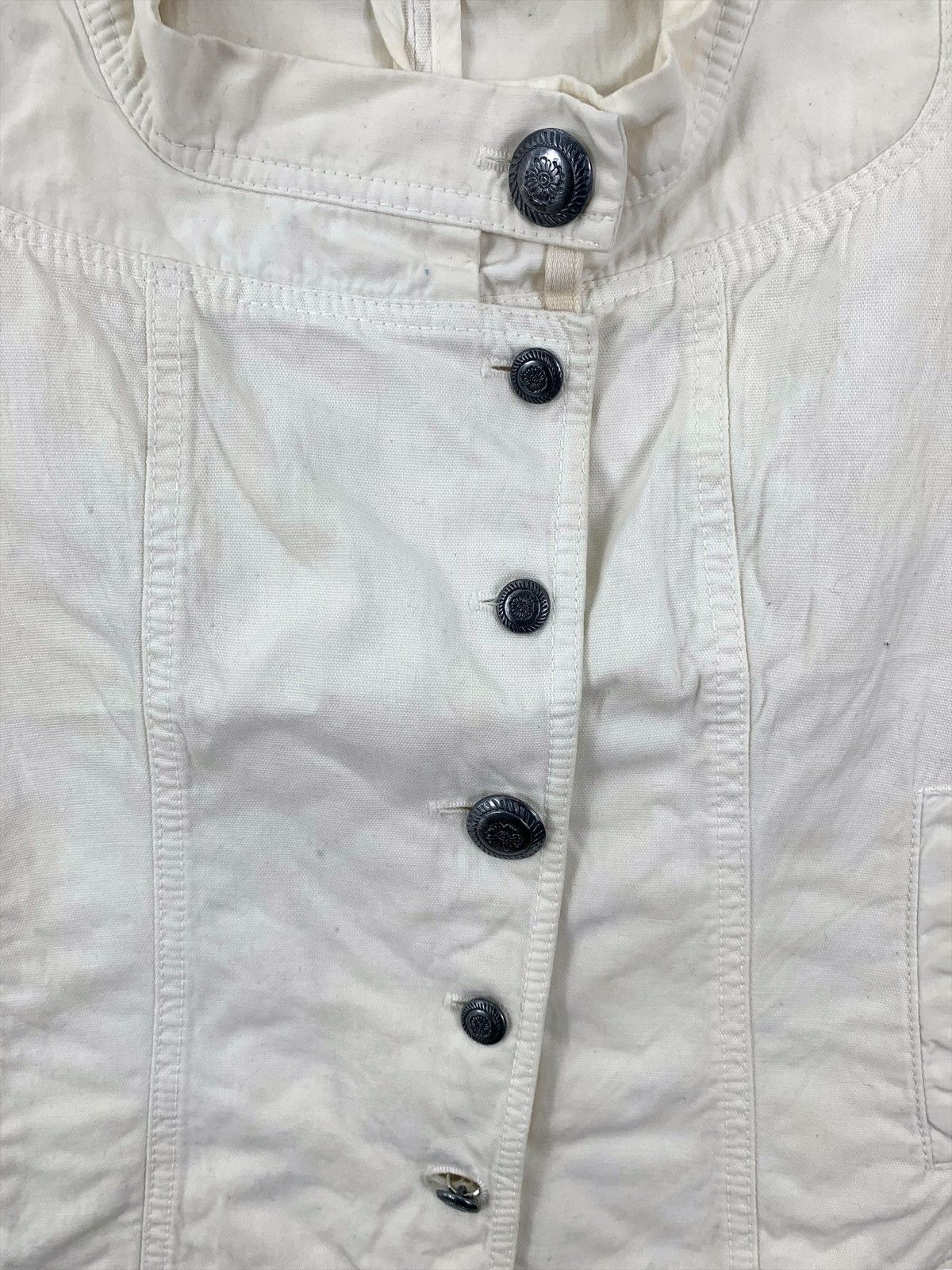 Marithe + Francois Girbaud × Vintage Vintage MARITHE FRANCOIS GIRBAUD France Crop Top Coat Jacket Size M / US 6-8 / IT 42-44 - 5 Thumbnail