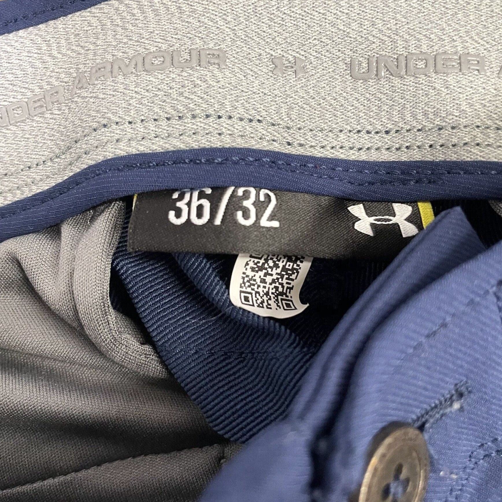 Under Armour Under Armour Chino Casual Pants Mens 36x32 Dark Blue Size US 36 / EU 52 - 4 Thumbnail