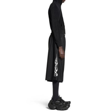 Balenciaga o1loc1c0326 XXS Burning Unity Baggy Shorts in Black Size US 28 / EU 44 - 4 Thumbnail