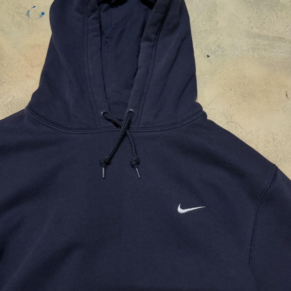 Nike Y2K Navy Blue Nike Hoodie Small Logo Size US M / EU 48-50 / 2 - 5 Thumbnail