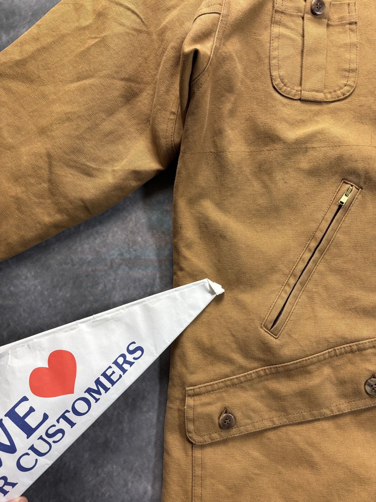 Vintage Vintage Canvas Hunting Jacket Lined Chore Coat Winter Workw Size US XL / EU 56 / 4 - 12 Thumbnail