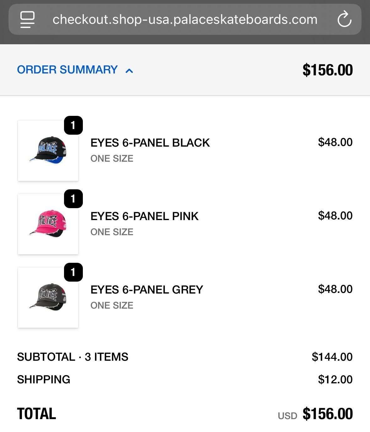 Palace Palace Eyes 6-Panel Pink Size ONE SIZE - 10 Thumbnail