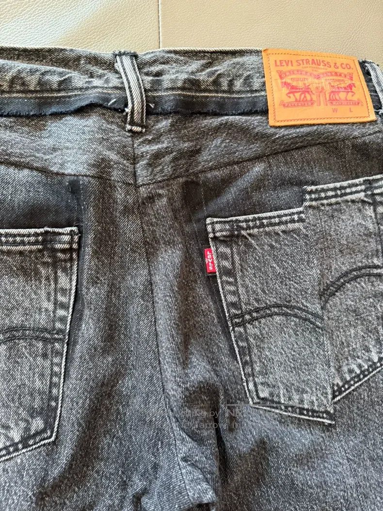 Vetements Vetements SizeM Levis Patched Denim Jeans Washed Grey Size US 33 - 4 Thumbnail