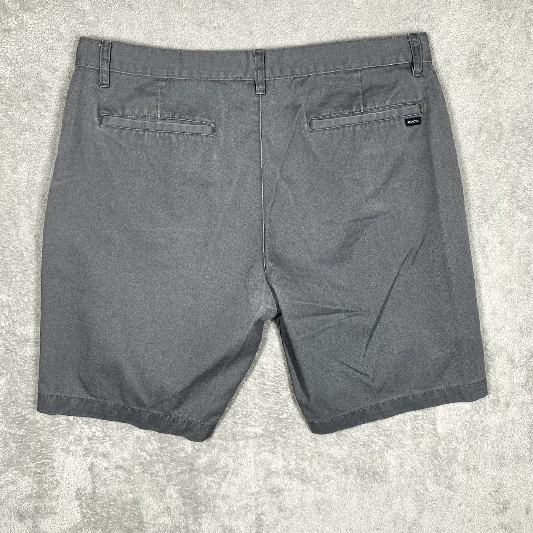 RVCA RVCA Men’s Slim Chino Shorts Casual Dark Gray 10” Inseam EUC Size US 38 / EU 54 - 5 Thumbnail