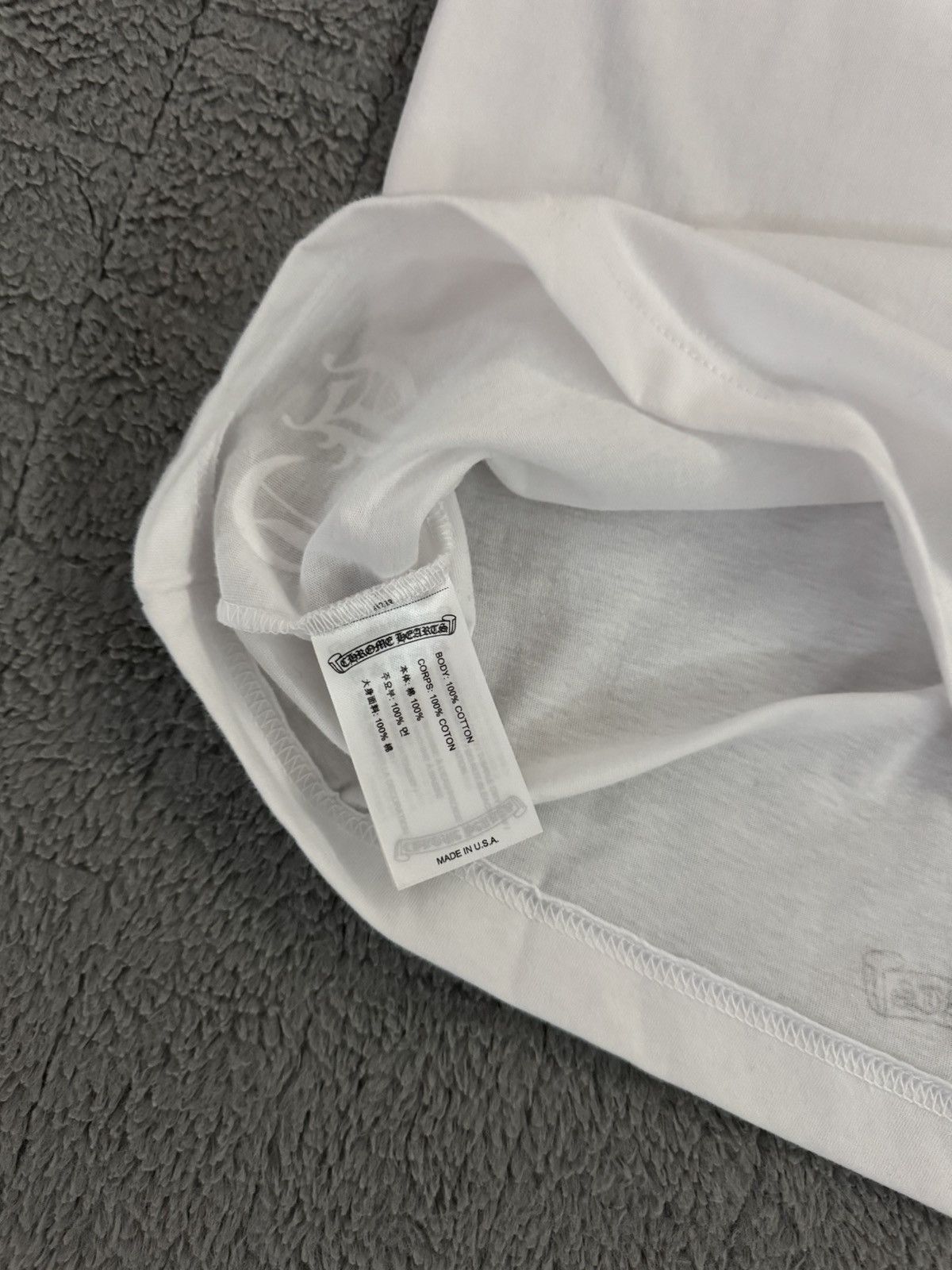Chrome Hearts Chrome Hearts Neck Logo Pocket T-Shirt “White” 🏳️ Size US S / EU 44-46 / 1 - 6 Thumbnail