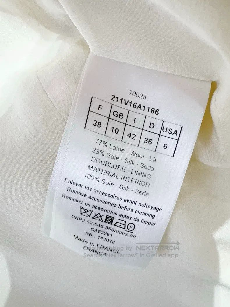 Dior Dior White suit jacket Size XS / US 0-2 / IT 36-38 - 5 Thumbnail