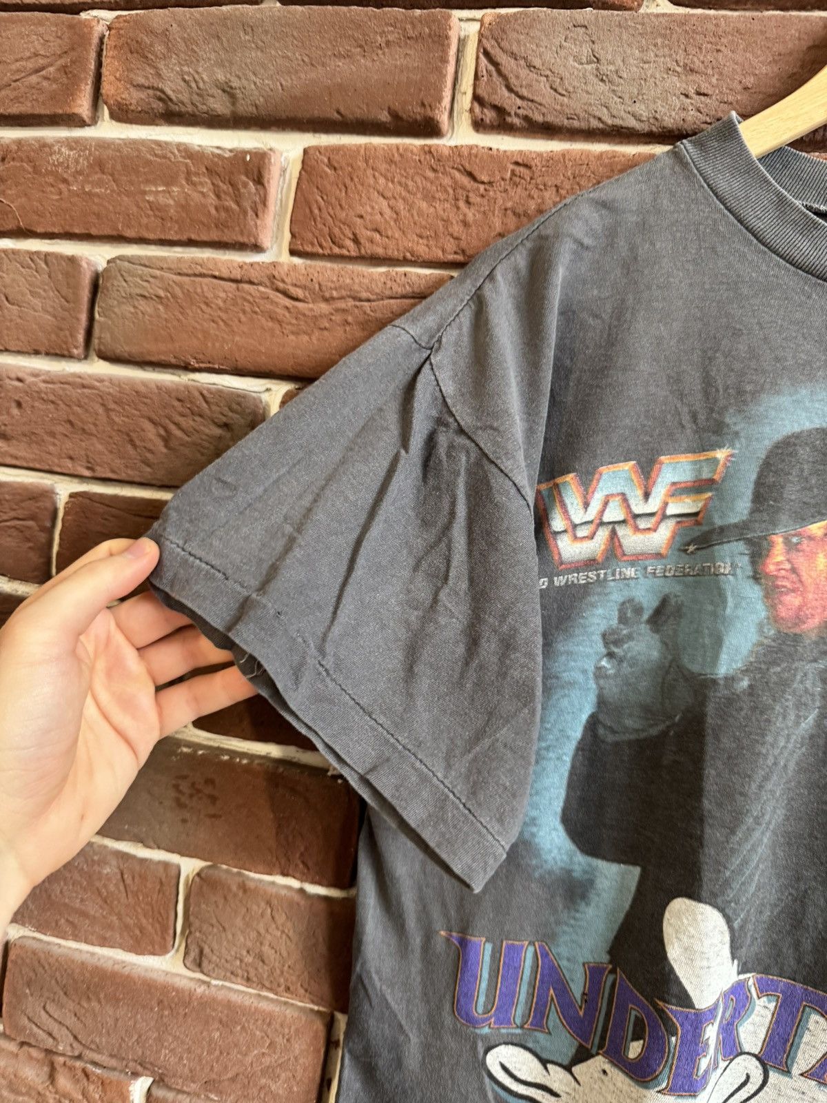 Vintage Vintage Undertaker t shirt 1992 WWF 90s WWE wrestling M Size US M / EU 48-50 / 2 - 6 Thumbnail