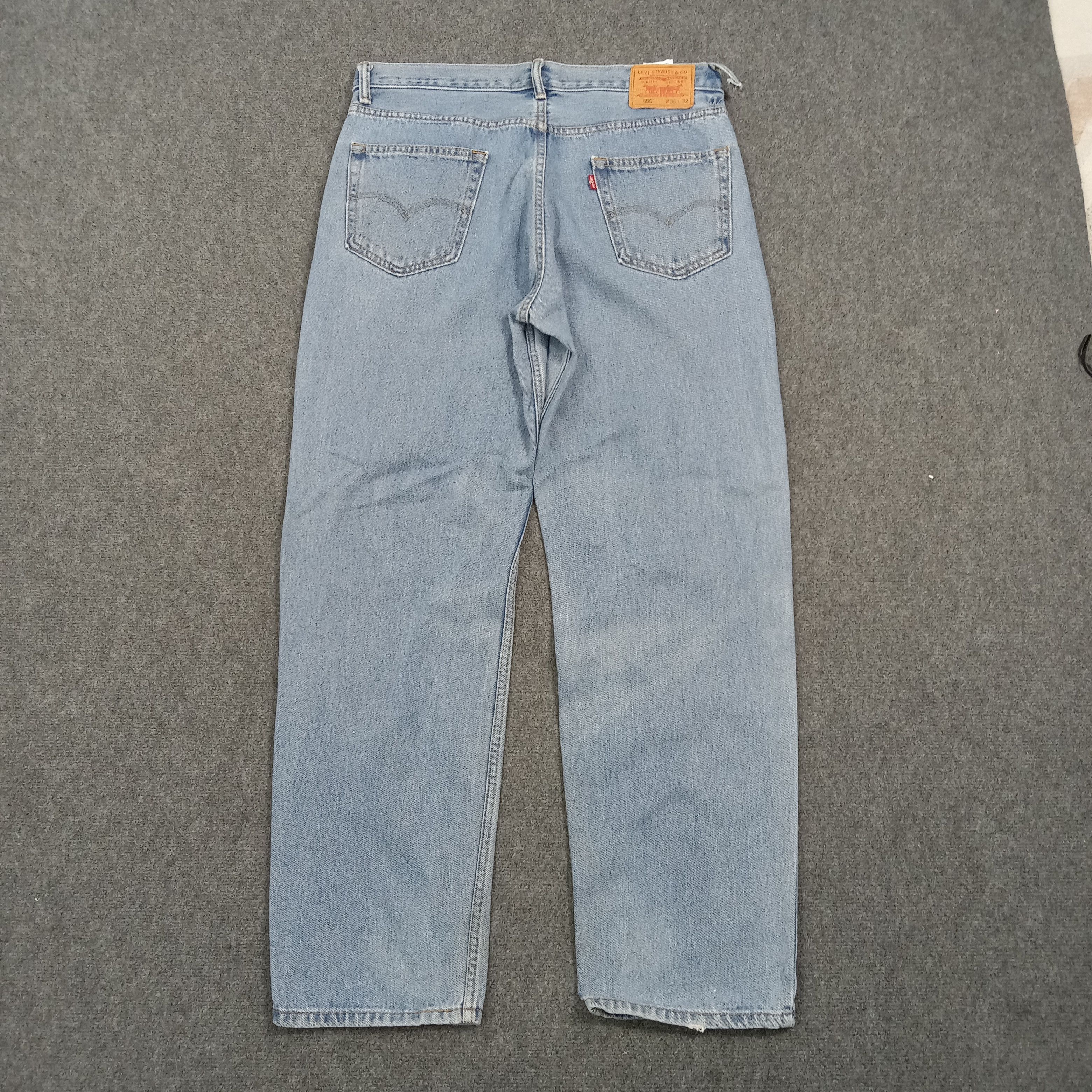 Levi's 90s LEVI'S 550 Distressed Style Denim Jeans C272N7 Size US 36 / EU 52 - 5 Thumbnail