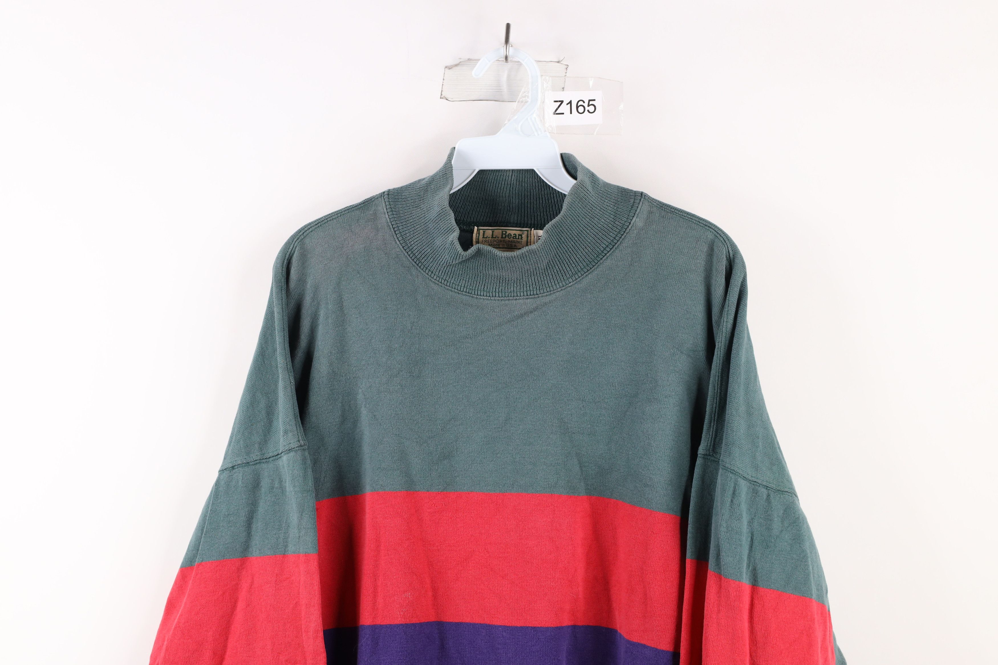 L.L. Bean × Vintage Vintage 90s LL Bean Heavyweight T-Shirt Striped USA Size US XXL / EU 58 / 5 - 2 Thumbnail