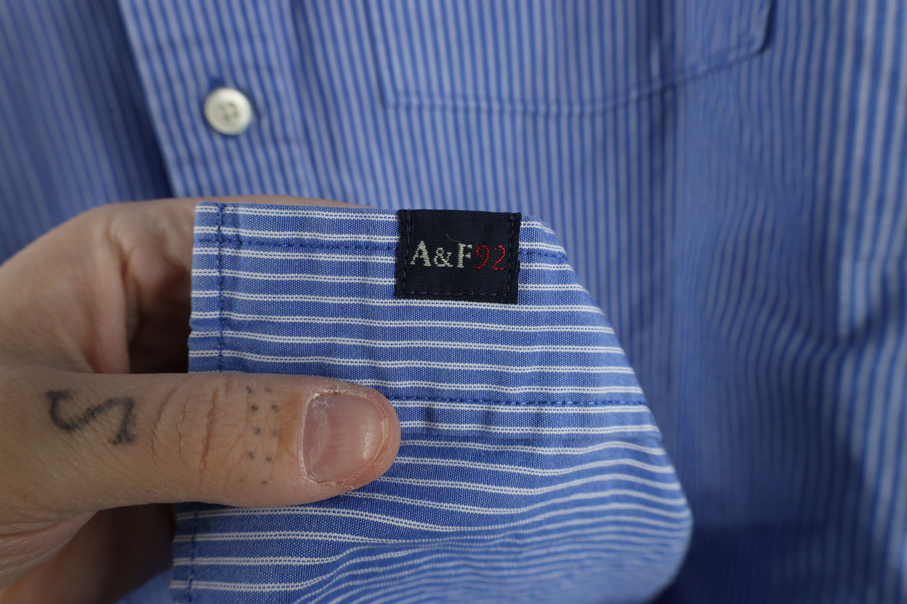 Abercrombie & Fitch × Vintage Vintage Abercrombie & Fitch Collared Button Down Shirt Size US L / EU 52-54 / 3 - 5 Thumbnail
