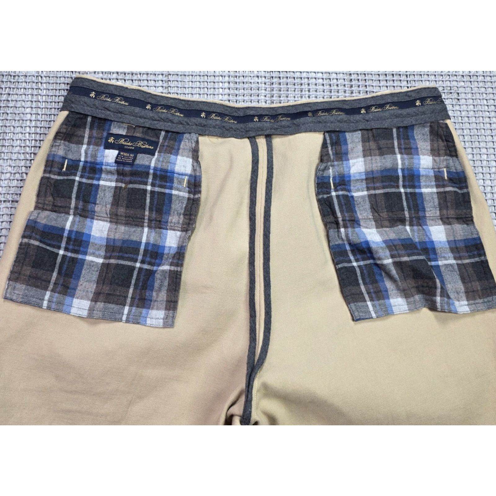 Brooks Brothers Brooks Brothers Clark Heavy Twill Beige Pants 36x30 Lined Thick Stretch Trousers Size US 36 / EU 52 - 7 Thumbnail