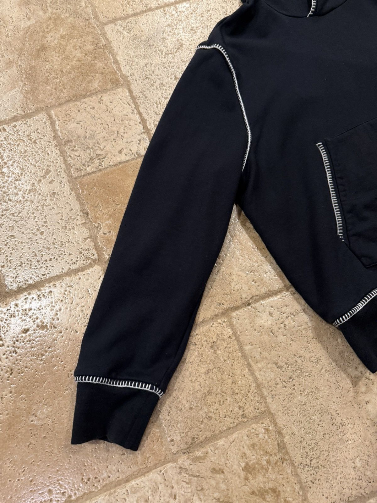 Amiri Amiri Chain Stitch Embroidered Logo Black Pullover Hoodie Size US XXL / EU 58 / 5 - 5 Thumbnail
