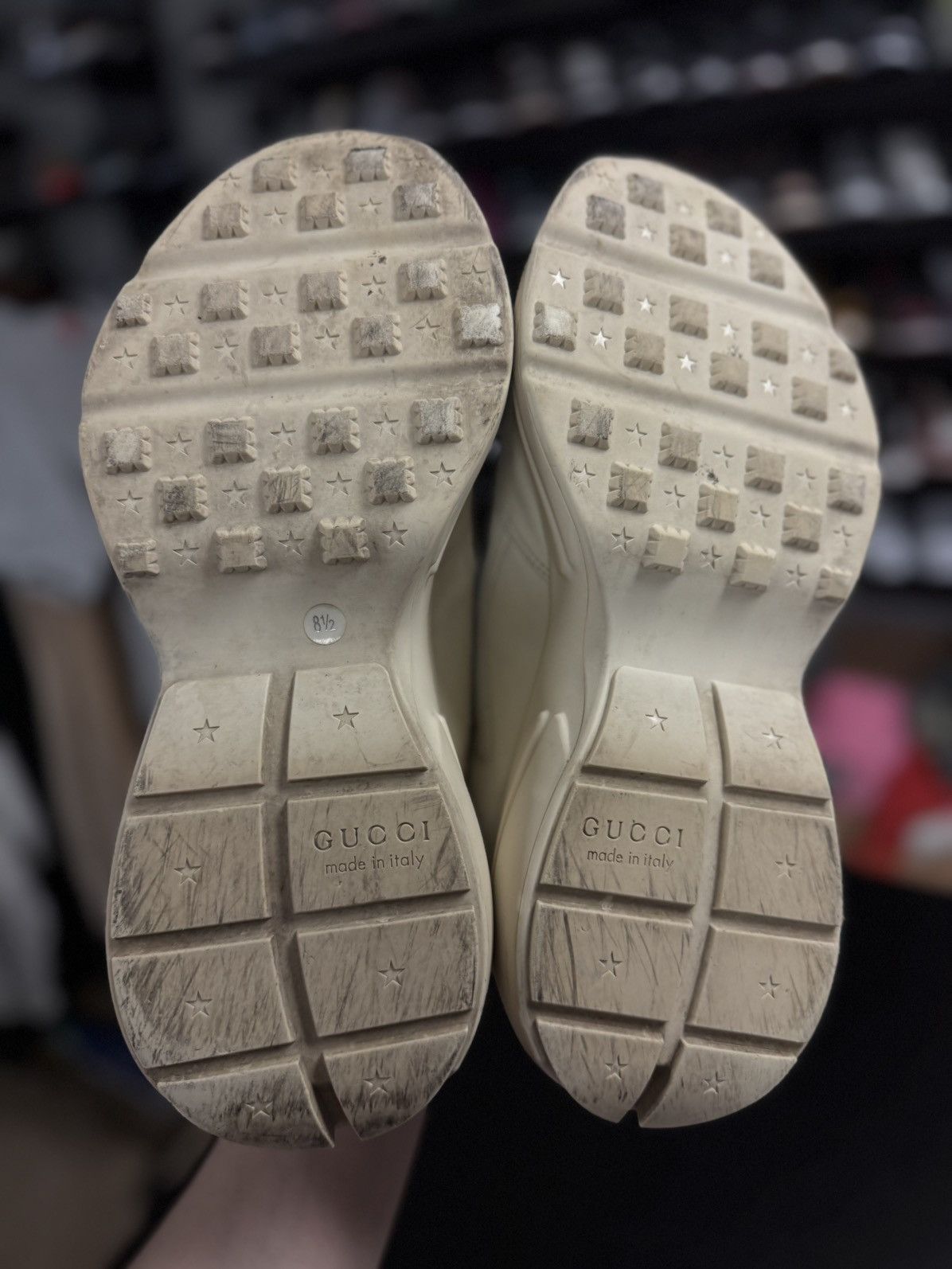 Gucci Gucci Classic Logo Rhyton Sneakers Size 8.5G/9M Size US 8.5 / EU 41-42 - 13 Thumbnail