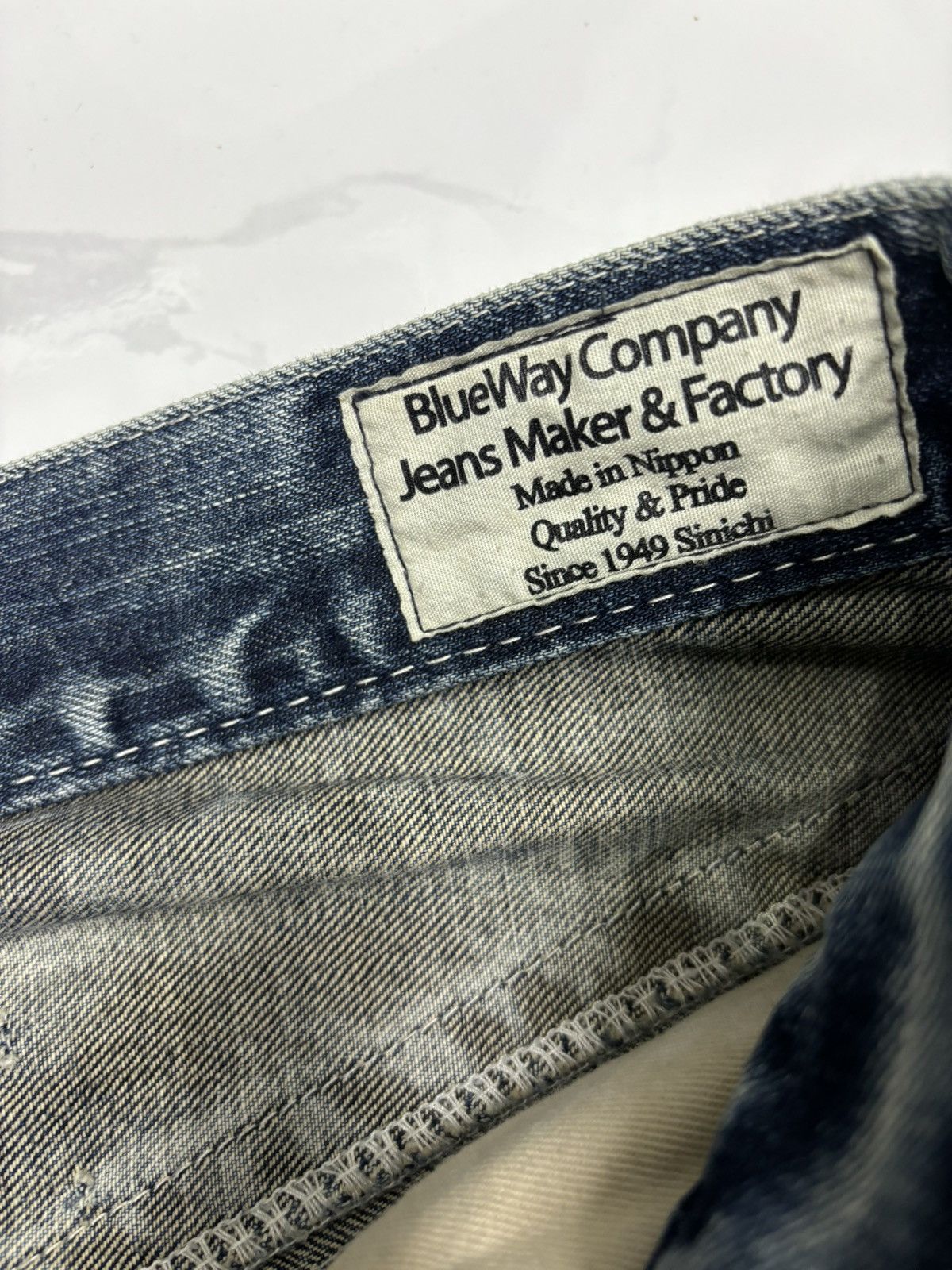 Hysteric Glamour 🔥HYSTERIC GLAMOUR STYLE BLUE WAY WHISKER FLARED JEANS RIP Size US 32 / EU 48 - 11 Thumbnail
