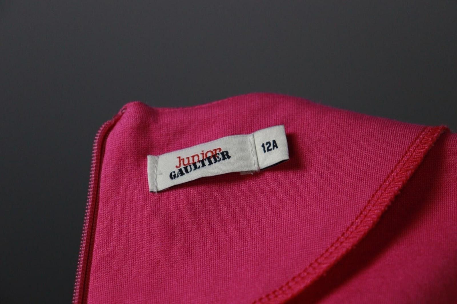 Designer Junior Gaultier Pink Crew Neck Flared Hem Dress Size 12A Size M / US 6-8 / IT 42-44 - 9 Thumbnail