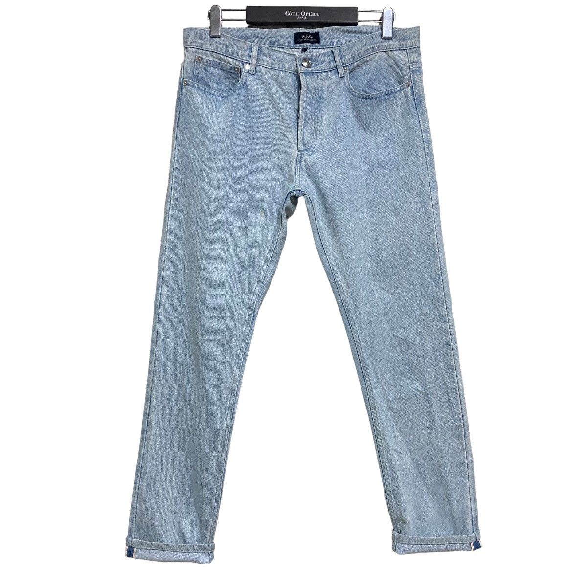 A.P.C. A.P.C Petit New Standard Light Blue Stonewash Jeans Size US 31 - 2 Thumbnail