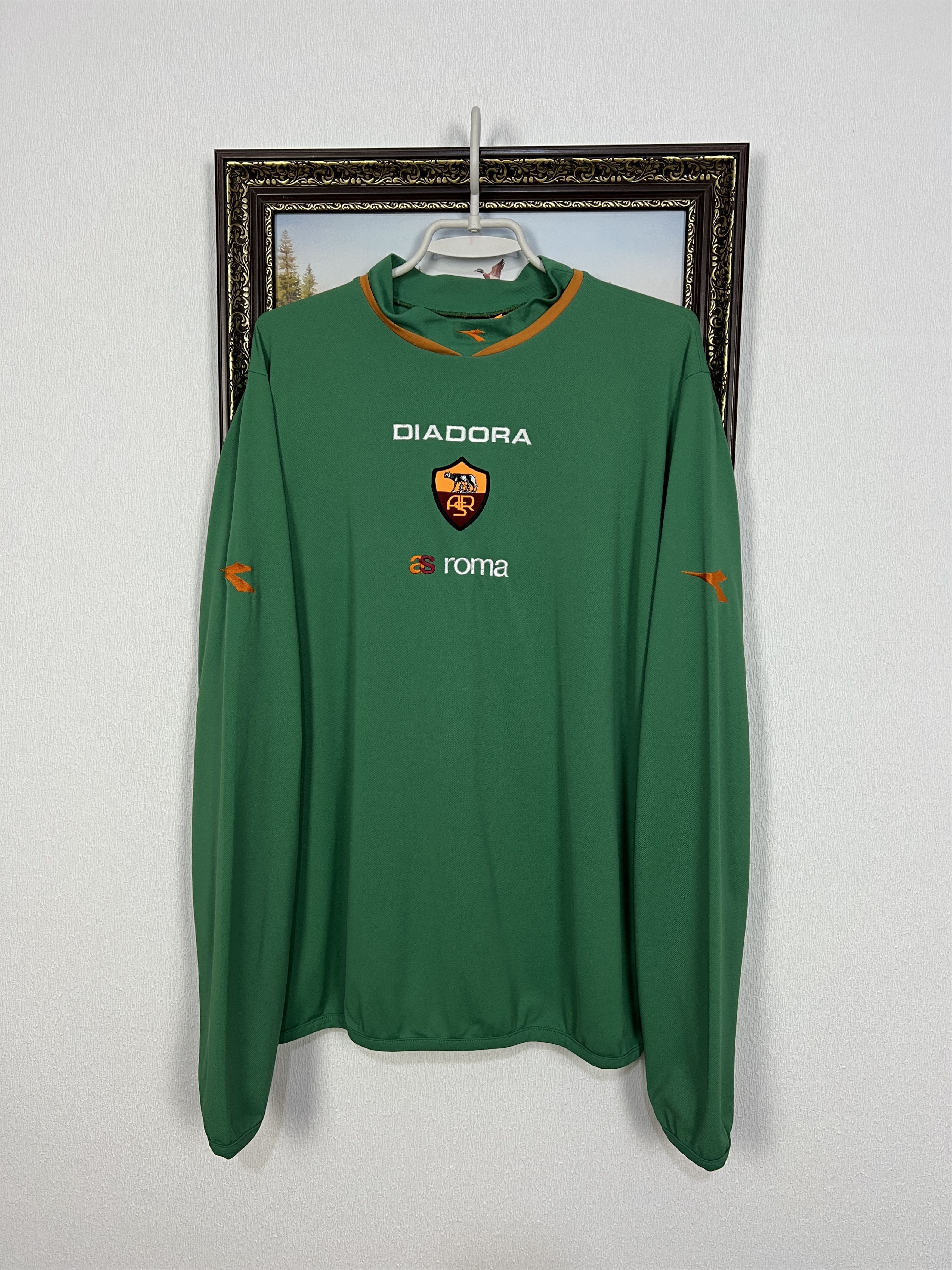 Vintage Diadora AS Roma Football Train Sweatshirt Soccer