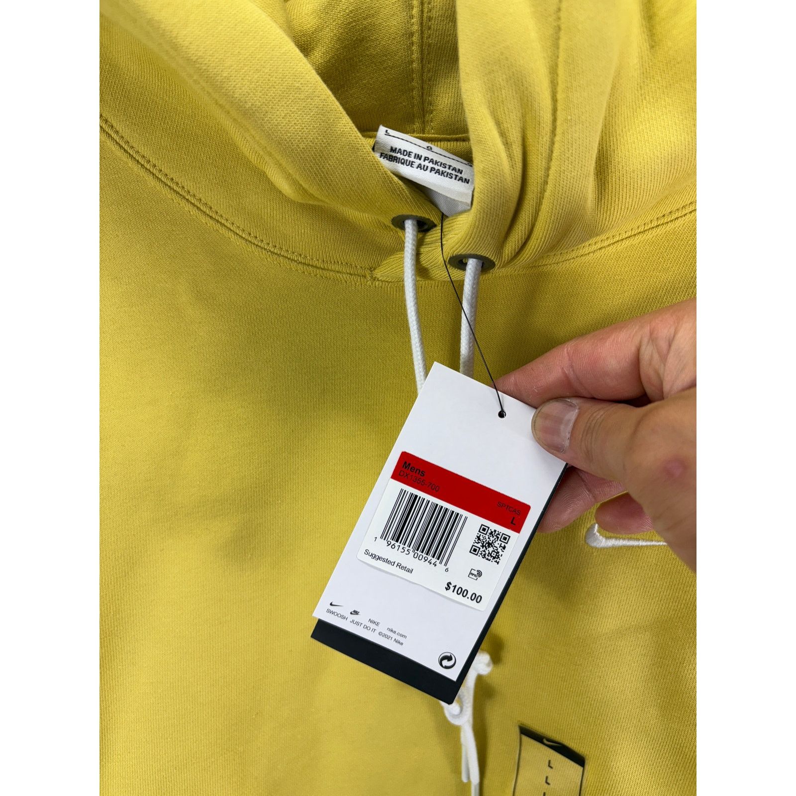 Nike Nike Solo Swoosh Fleece Heavyweight Pullover Hoodie Mens L Size US L / EU 52-54 / 3 - 6 Thumbnail