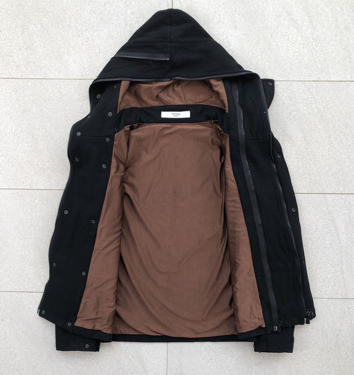 Japanese Brand Three Bumps Convertible Wool Hooded Rider Full Zipper Jacket Size US M / EU 48-50 / 2 - 4 Thumbnail